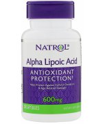 Natrol Alpha Lipoic Acid, 600mg - Kwas alfa liponowy - 30 kapsułek 