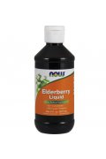 Now Foods Syrop z czarnego bzu (Elderberry liquid) 237 ml - Płyn 237ml