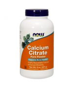 NOW FOODS Calcium Citrate (Cytrynian wapnia) 100% proszek 227g - Proszek 227g