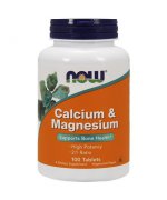 NOW FOODS Calcium & Magnesium - 100 tabletek