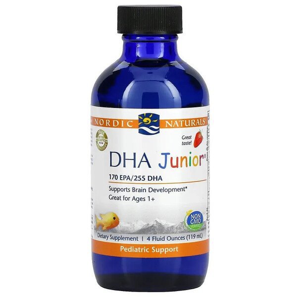 Nordic Naturals Dha Junior Liquid Truskawkowy Kwasy Omega Dha I Epa