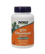 NOW FOODS GTF Chromium 200µg - 250 tabletek
