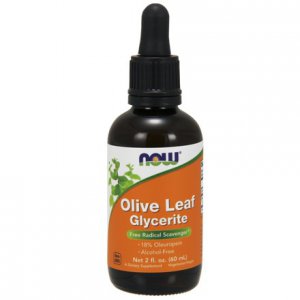 NOW FOODS Olive Leaf (Liść Oliwny) Glycerite 60ml