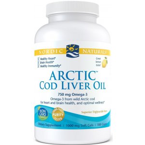 NORDIC NATURALS Arctic Cod Liver Oil 750mg Cytryna