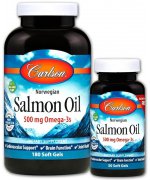Carlson Labs Norwegian Salmon Oil - 180 + 50 kapsułek (Norweski Olej z Łososia) - 180 kapsułek