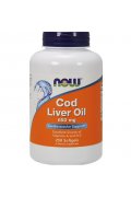 NOW FOODS Cod Liver Oil 650mg (8%) - tran dorszowy - 250 kapsułek