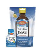 Carlson Labs The Very Finest Fish Oil - 1600mg Omega-3s Olej z dzikich norweskich ryb - 5 ml x 15 saszetek