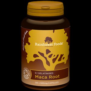 Rainforest Foods Maca BIO (120 kapsułek x 500 mg)