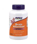 NOW FOODS Brain Attention - 60 tabletek