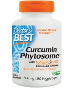 DOCTOR'S BEST Curcumin Phytosome with Meriva - Kurkumina 500mg - 180 kapsułek