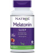 Natrol Melatonin Fast Dissolve, 1mg Melatonina szybkie wchłanianie - 90 tabletek