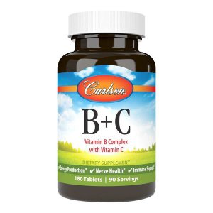 Carlson Labs B+C - B complex + witamina C