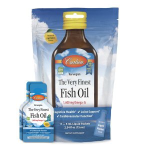 Carlson Labs The Very Finest Fish Oil - 1600mg Omega-3s Olej z dzikich norweskich ryb