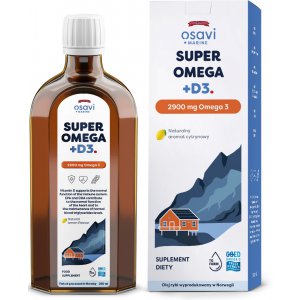 Osavi Super Omega + D3 (Marine), 2900mg Omega 3 (Cytryna)