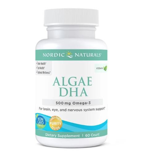 NORDIC NATURALS DHA z alg Algae DHA wega skie 500mg Kwasy